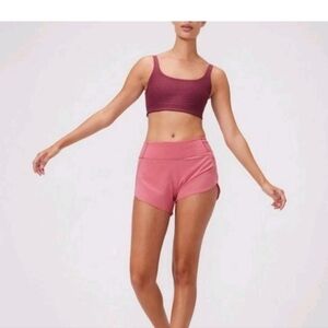 Outdoor Voices Pink High-Rise Athletic Shorts